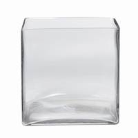 Accubak glas groot vierkant 20 cm heavy glas