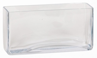 Accubak rectangular langwerpig lang heavy glas