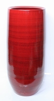 Keramieken vaas hoog Cresta rood 50 cm