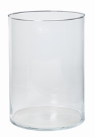 Cilinder vaas glas &Oslash; 24,5 cm met een hoogte van 35 cm