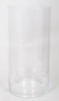 Cilinder vaas glas &Oslash; 25 cm met een hoogte van 50 cm