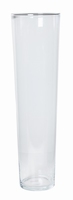 Cilinder vaas glas konisch hoog &Oslash; 19,5 cm en hoogte 70 cm