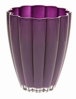 Glaspot gekleurd donker paars