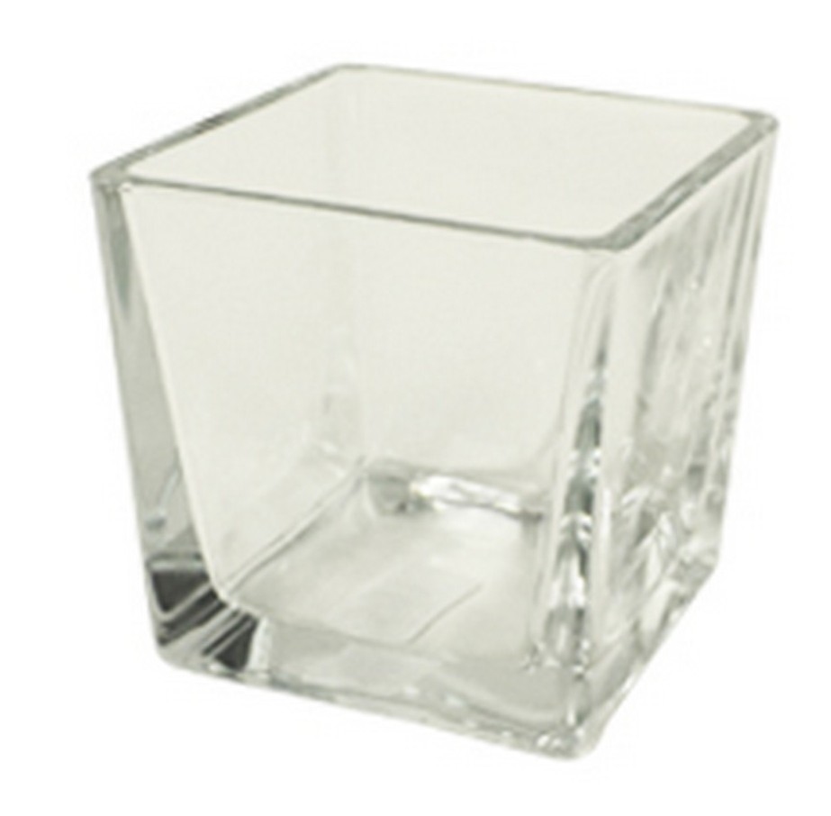 glazen vaas - vierkante glazen - DecorationZ