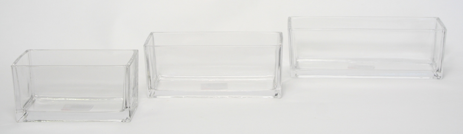 Accuschaal laag konisch langwerpig 30 cm heavy glas