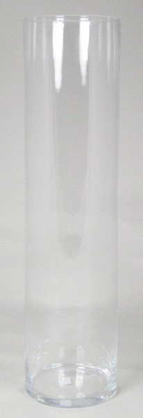 Cilinder vaas glas &Oslash; 15 cm met een hoogte van 60 cm