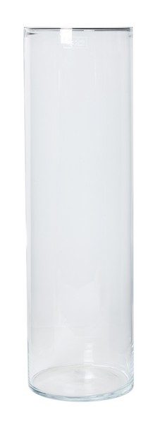 Cilinder vaas glas &Oslash; 19,5 cm met een hoogte van 70 cm