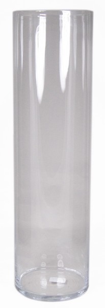 Cilinder vaas glas &Oslash; 19 cm met een hoogte van 60 cm