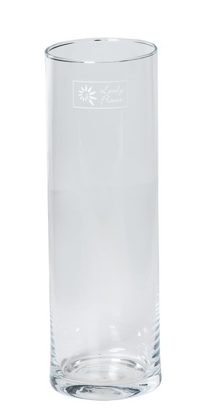 Cilinder vaas glas &Oslash; 8,5 cm smal in 3 hoogtes