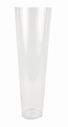 Cilinder vaas glas konisch hoog Ø 22 cm en hoogte 70 cm
